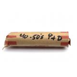 1940s-50s-P&D Wheat Cents in Roll - contents