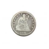1876-CC Seated Liberty Quarter