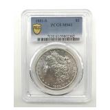 1881-S Morgan Dollar, PCGS Graded MS61