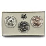 1983 Olympic Silver Dollar Collector Set P, D,