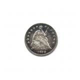 1858 Seated Liberty Half Dime