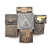 Vintage Automobile Company Print Blocks :