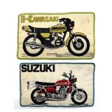 Vintage Kawasaki and Suzuki Patches 8.25' x 5'