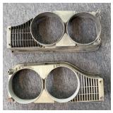 (2) 1970 Plymouth Road Runner Headlight Bezels-