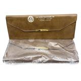 (2) Vintage Volkswagen Dealership Map Holders :