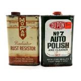 (2) Vintage Tins : Du Pont No 7 Auto Polish and