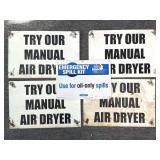 (5) Metal Signs 18' x 12' and Smaller