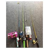 Fishing Poles and Tackle Boxes - Eagle Claw