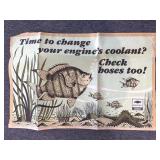 Vintage Chevrolet Service Poster 38.5' x 25'