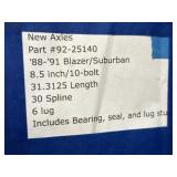 New Axles 1988-91 Blazer/Suburban 8.5'/10-Bolt-