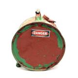 Vintage Pour Ezee Round Oil Can 16.5'