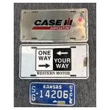 Case License Plate, 1980 Kansas Motorcycle