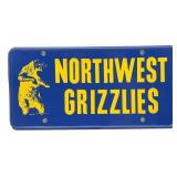 Vintage Northwest Grizzlies License Plate