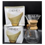Chemex Glass Pour Over Coffee Maker with Filters