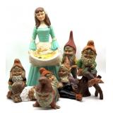 Vintage Ceramic Snow White and the Seven Dwarfs