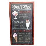 Sweet Shop Sundae Metal Sign 12' x 21.5'