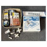 Porcelain Knobs, Bath Fan, Mop Holder, and