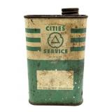 Vintage Cities Service Tin 6.25'