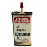 Vintage Penn Champ Household Oil Tin 5'