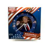 Donald Trump Talking Clock 10'- in box-