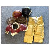 Vintage Hutch Youth Football Pants and Shoulder