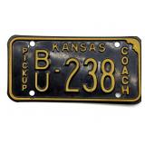 Vintage Kansas Pickup Coach License Plate 8' x 4'