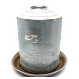 Galvanized Metal Chicken Feeder 15.5'- rust