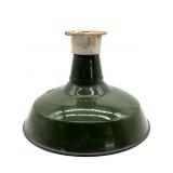 Vintage Porcelain Enamel Light Fixture Shade 14'