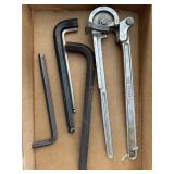 Rigid Tube Bender and Large Hex Keys