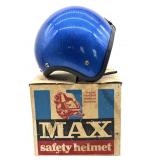 Vintage Max Blue Glitter Safety Helmet Size
