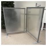 (2) Opaque Dividers 36'x50', one foot missing