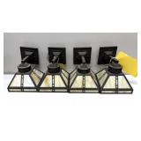 (4) Wall Sconce Fixtures 8'x8', Vintage Style