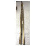 (2) 106' x 2' OD Brass Foot Rail - (2) Wall
