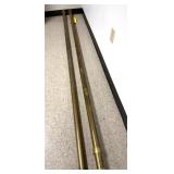 (2) 106' x 2' OD Brass Foot Rail - (2) Wall