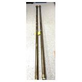 (2) 106' x 2' OD Brass Foot Rail - (2) Wall