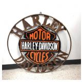 Decorative Harley Davidson Metal Sign 34'