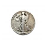 1937 Walking Liberty Half Dollar