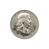 1958-D Franklin Half Dollar