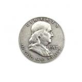 1957-D Franklin Half Dollar
