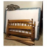 Full Size Wood Headboard and Footboard, Full Size