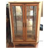 Small Lighted Curio Cabinet 24" x 12" x 43"
