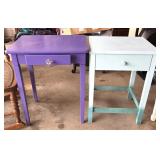 (2) Painted Side Tables - appear to be