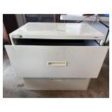 Metal File Cabinet - 30" x 19.5" x 28.5"- top