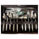 Vintage Rogers Bros Stainless Flatware in Wood