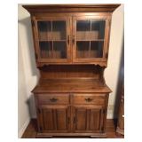 Vintage Keller Two-Piece China Hutch - top