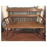 Wood Bench 44" x 18" x 34"