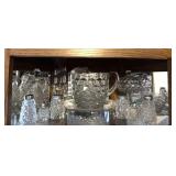 American Fostoria Pitcher, Shakers, Cruet and