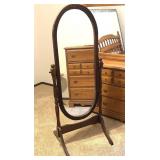 Mirror in Wood Stand 24" x 58.5"