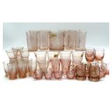 Vintage Pink Glass Humpty Dumpty Cup, Juice