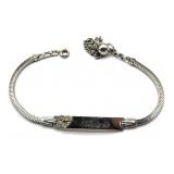 Sterling USA' Marked Name Bracelet Marcia'